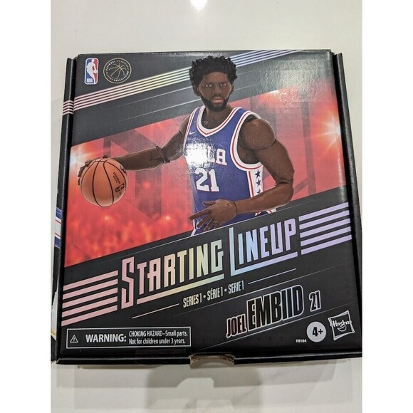 Hasbro 2022 Starting Lineup Series 1 Joel Embiid Action Figure NIB - Picture 1 of 4
